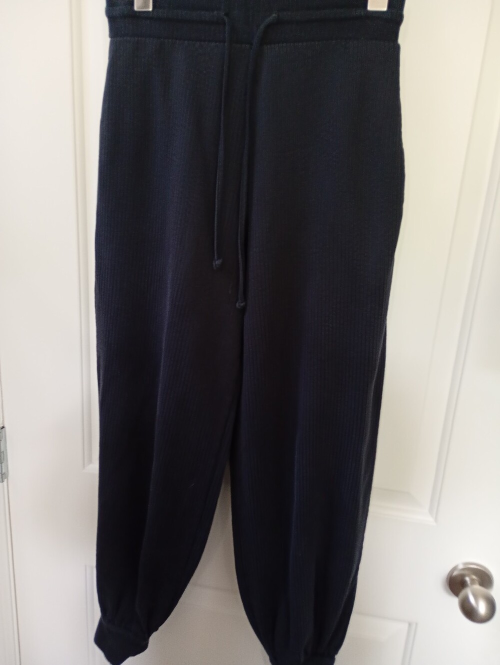 Free People | Faded Black Ribbed Drawstring Joggers | XS